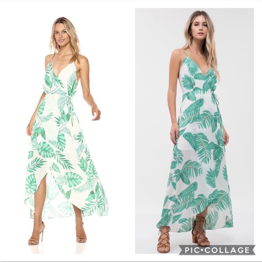 Brand New With Tag! JOA Dress. Tropical Leaf Print. Size XS